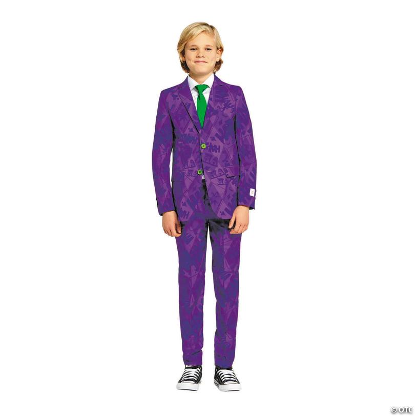 Kids Batman&amp;#8482; Joker Purple Suit Costume - Large 12 Image
