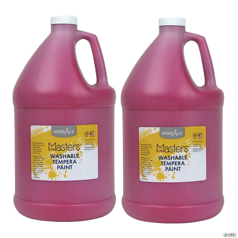 Handy Art&amp;#174; Little Masters&amp;#8482; Washable Tempera Paint, Gallon, Magenta, Pack of 2 Image