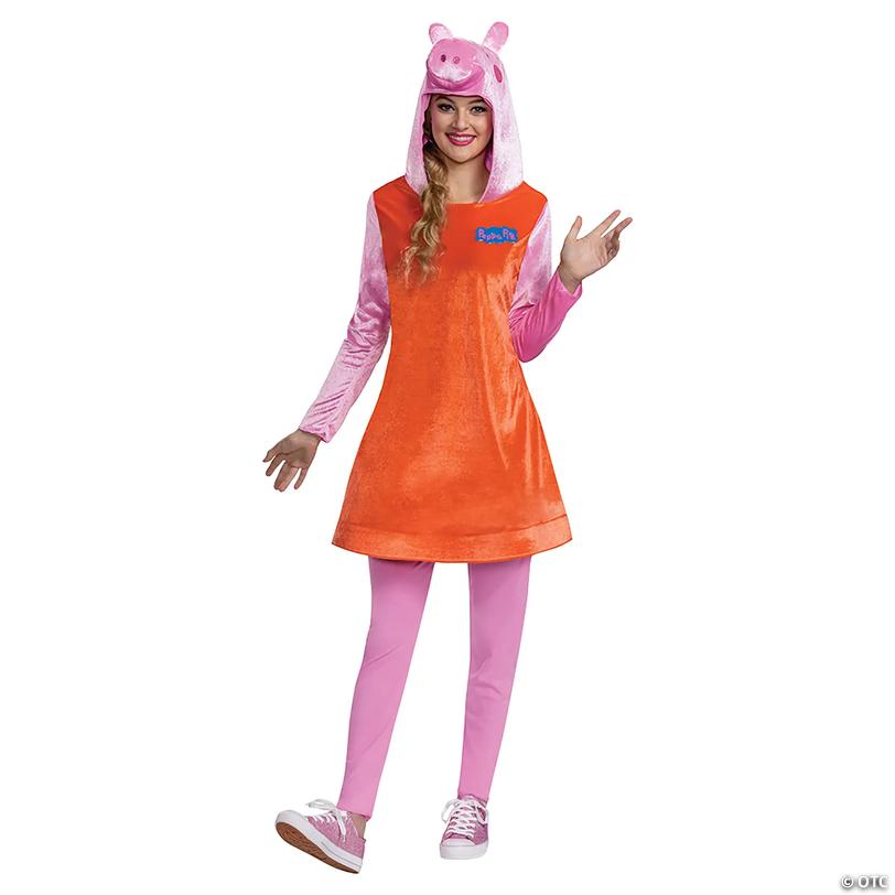 Women's Deluxe Peppa Pig&amp;#8482; Mummy Pig Costume - Large 12-14 Image