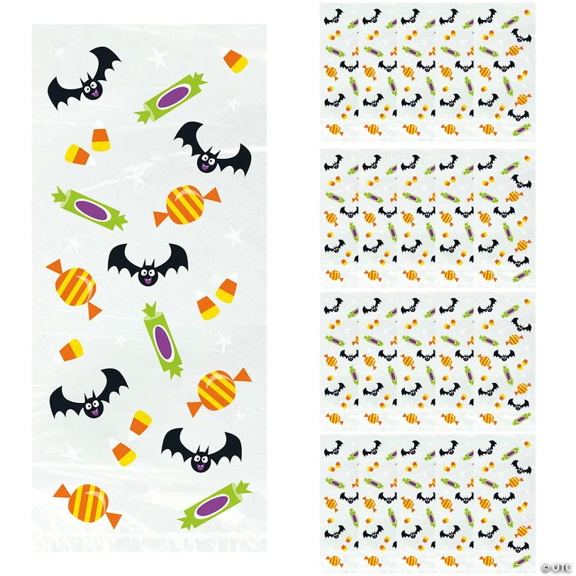 Bats &amp; Sweets Halloween Cellophane Treat Bags &amp;#8211; 20 pc Image