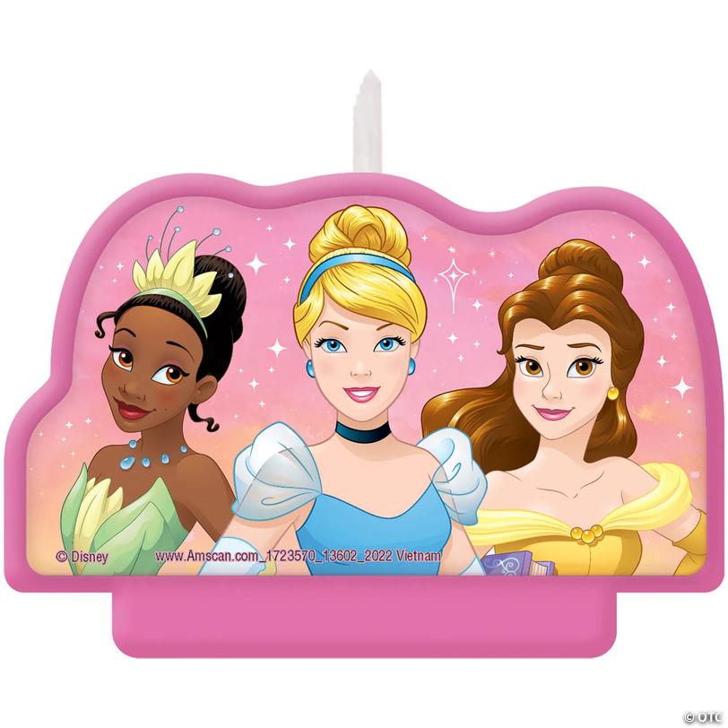 2 1/2" Disney Princess Birthday Candle Image