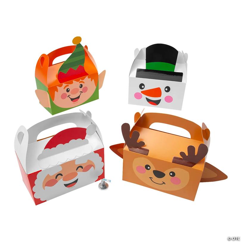Christmas Character Favor Boxes - 12 pc Image