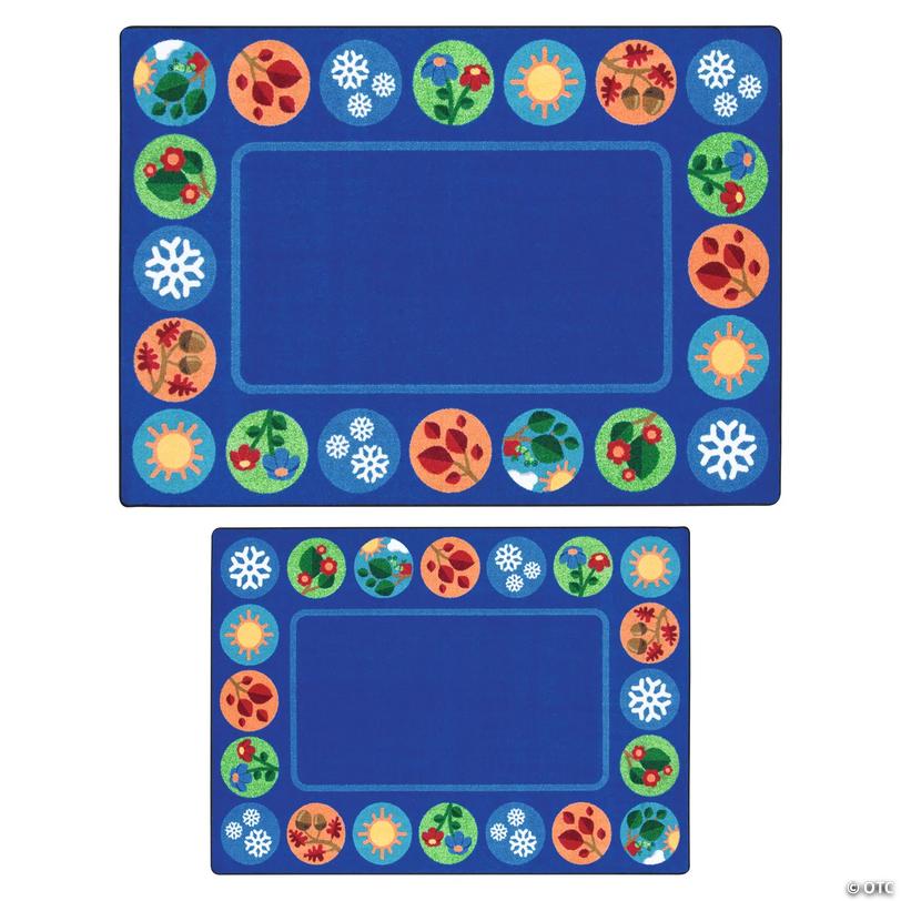 Joy Carpets Sit Around The Seasons Classroom Rug | Oriental Trading