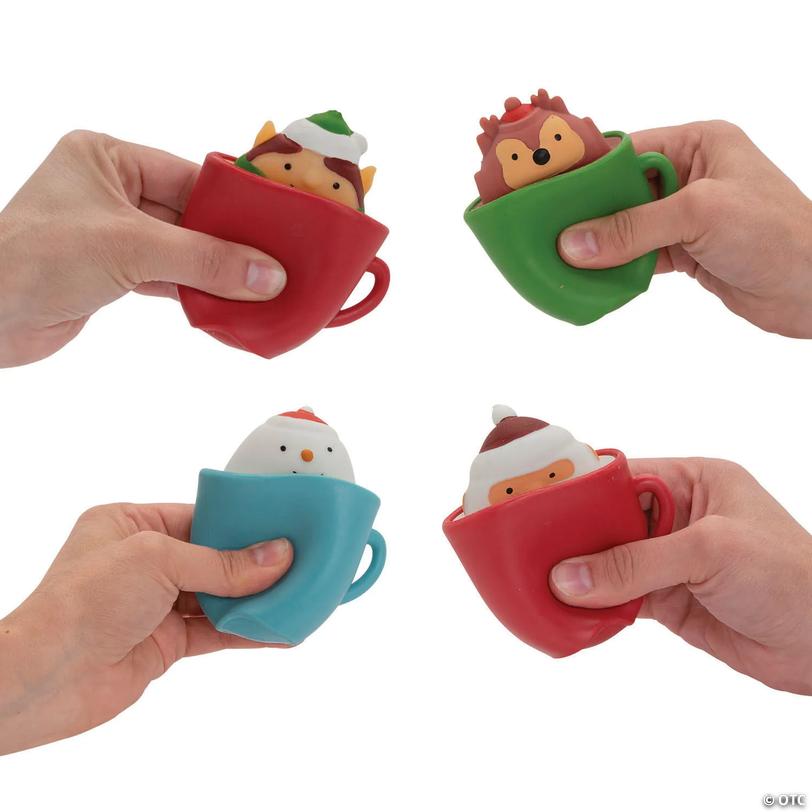 Mini Squeeze Cup Christmas Characters - 12 pc Image
