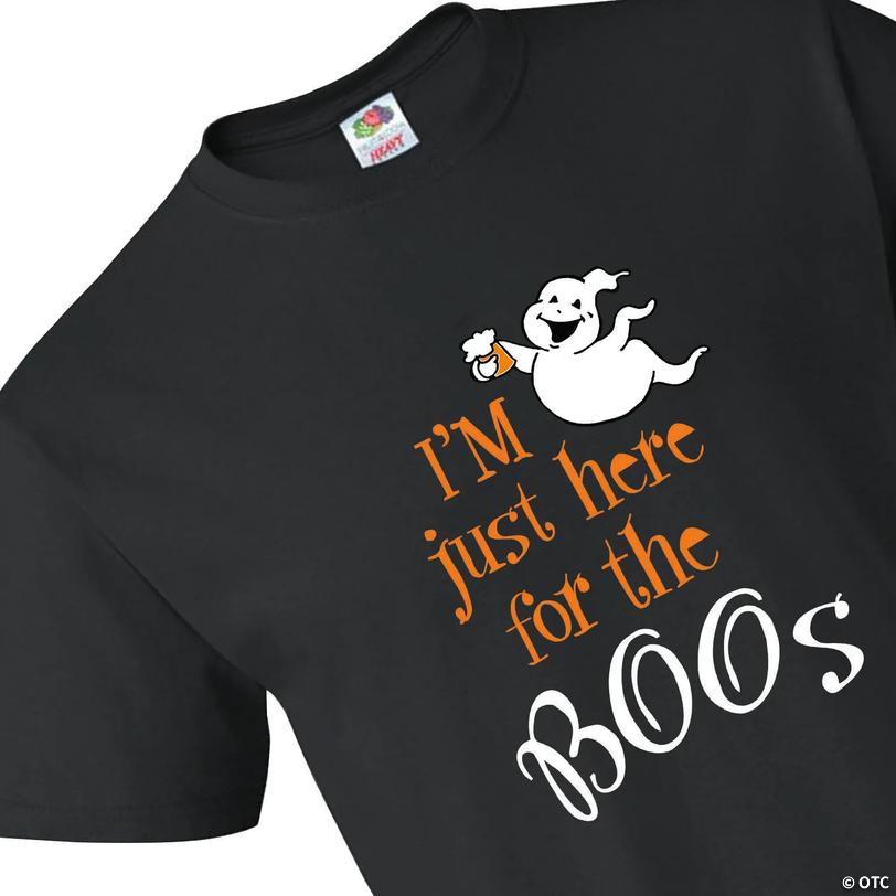 Here For The Boos Adults T-Shirt - 3XL Image