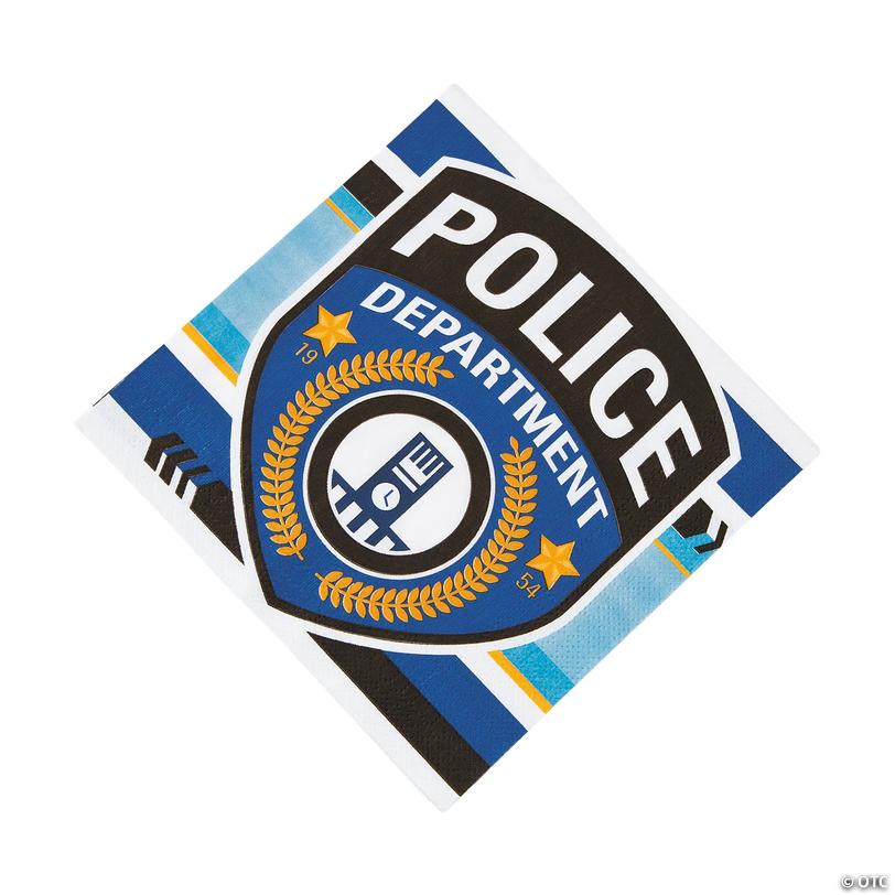 Police Party Luncheon Napkins - 16 Pc. Image
