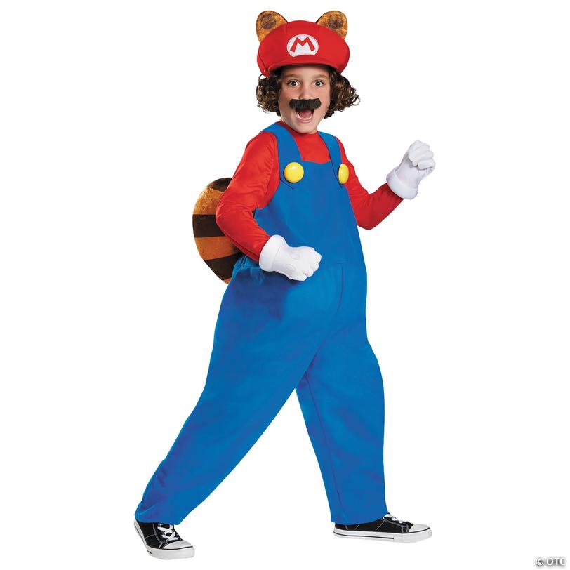 Kids Deluxe Super Mario Bros.&amp;#8482; Raccoon Costume - Small Image