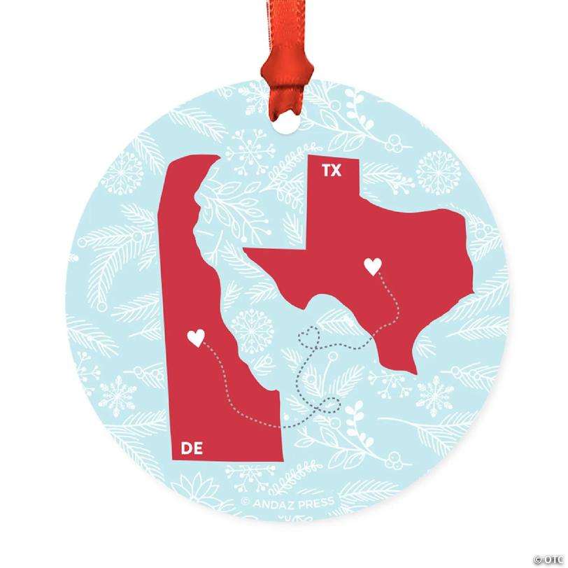 Wood MDF Ornament Texas and Delaware | Oriental Trading