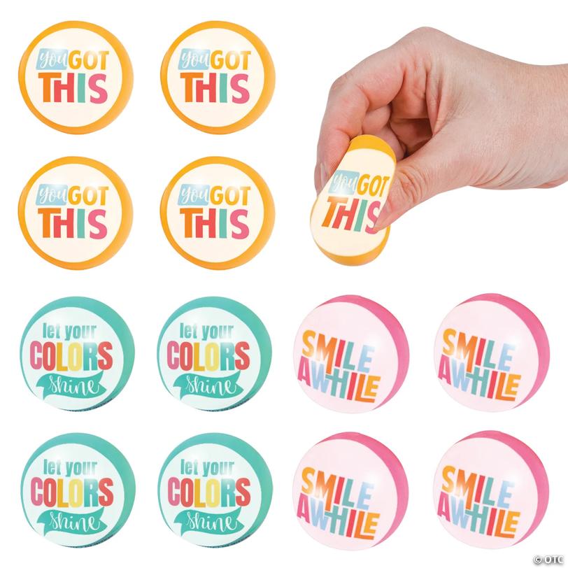 Happy Day Motivational Stress Balls - 12 Pc. Image