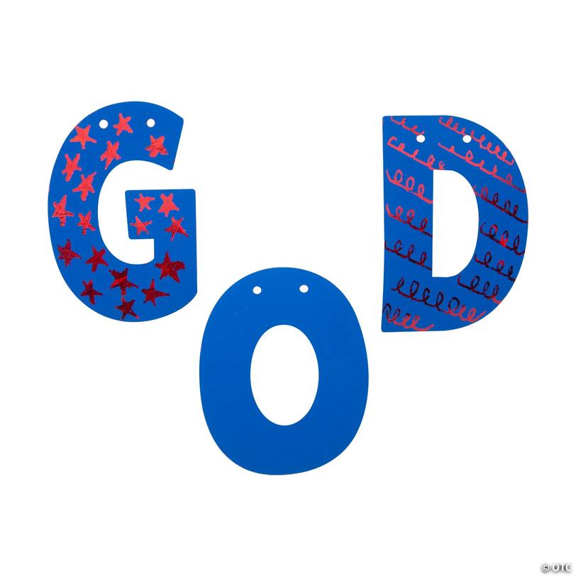 Magic Color Scratch God Bless America Banner - 15 Pc. Image