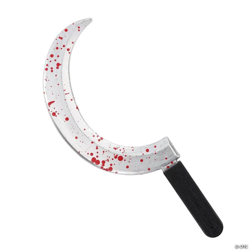 Bloody Plastic Sythe Adult Costume Accessory | Oriental Trading