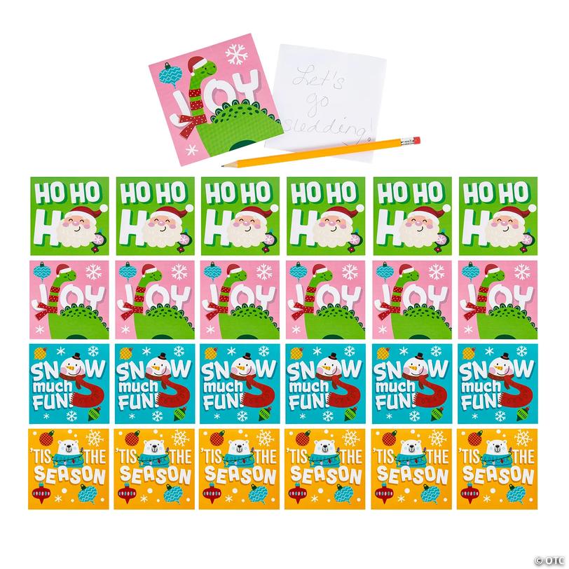 Cozy, Merry &amp; Bright Character Notepads - 24 pc Image