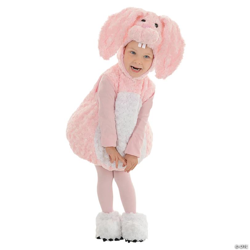 Toddler Pink Bunny Costume Image