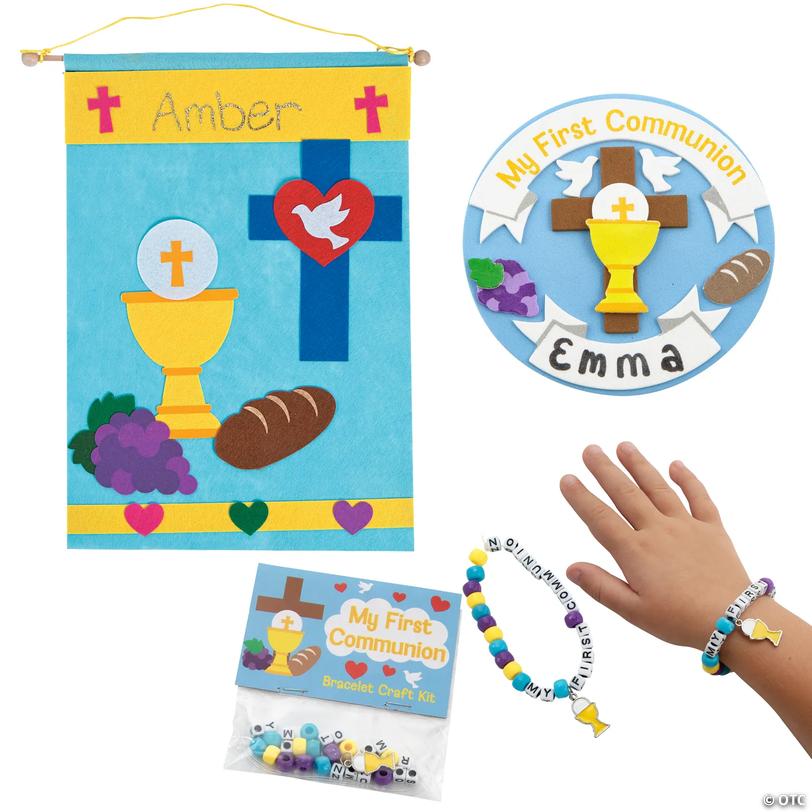 Religious First Communion Craft Kit Assortment - Makes 36 Image