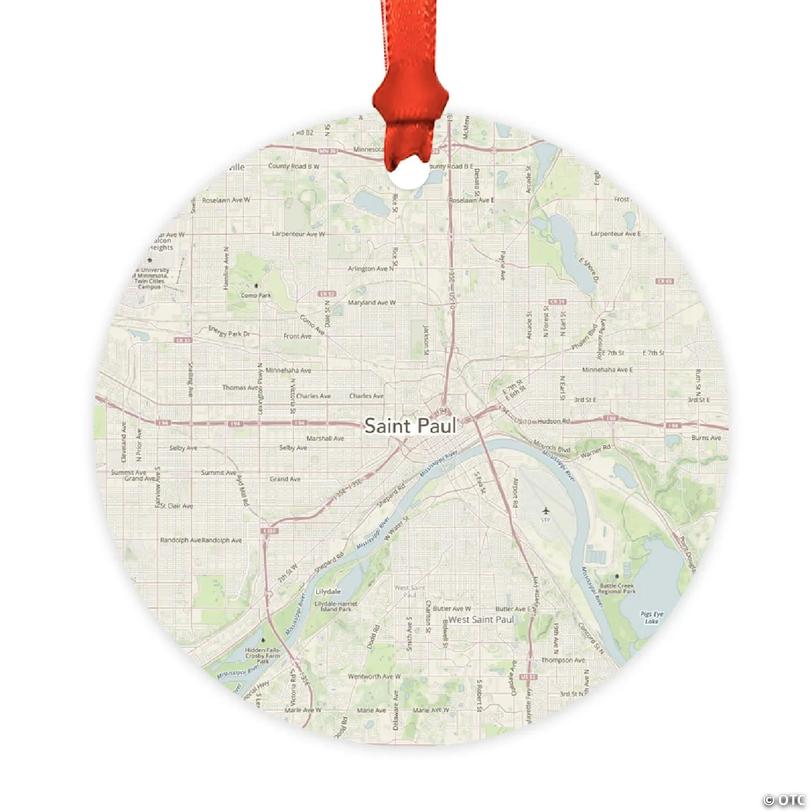 MDF Ornament St. Paul, Minnesota Map | Oriental Trading