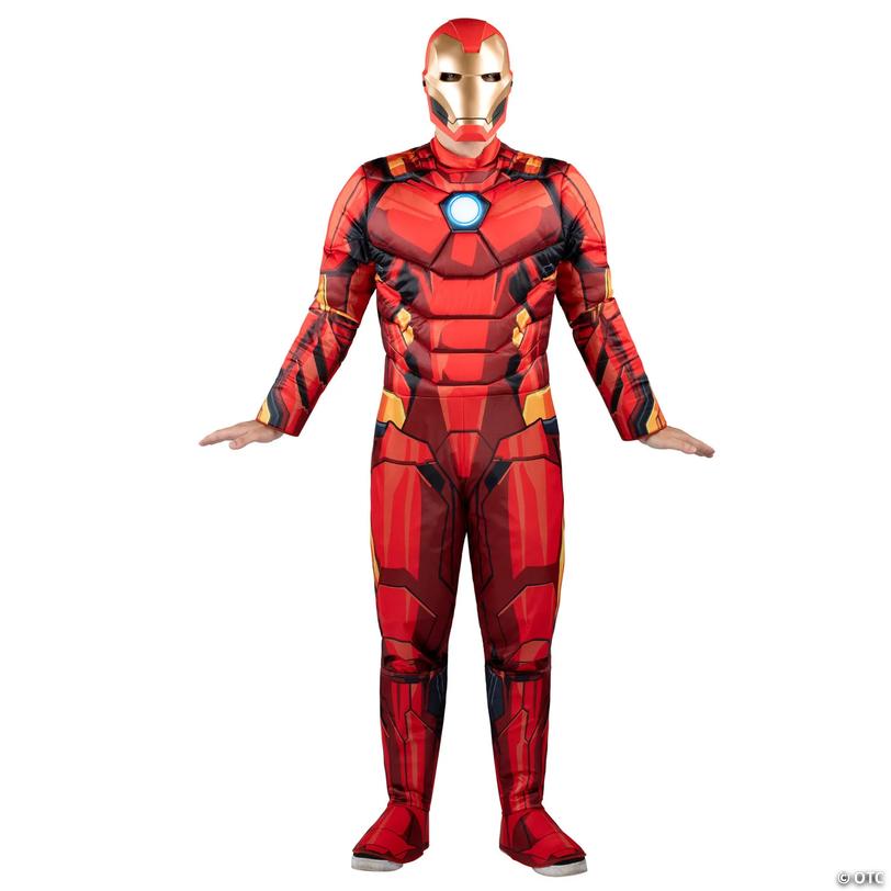 Adults Qualux Marvel Iron Man Jumpsuit Costume - Medium Image
