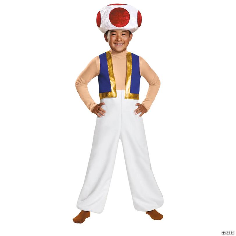 Kids Deluxe Super Mario Bros.&amp;#8482; Toad Costume Image