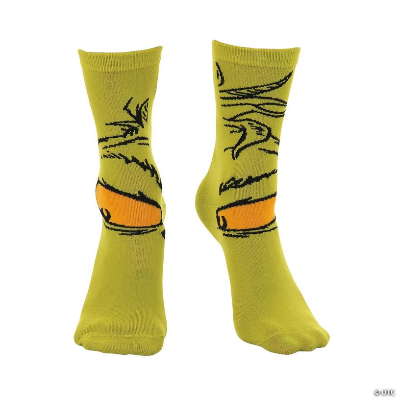 The Grinch Costume Crew Socks Image