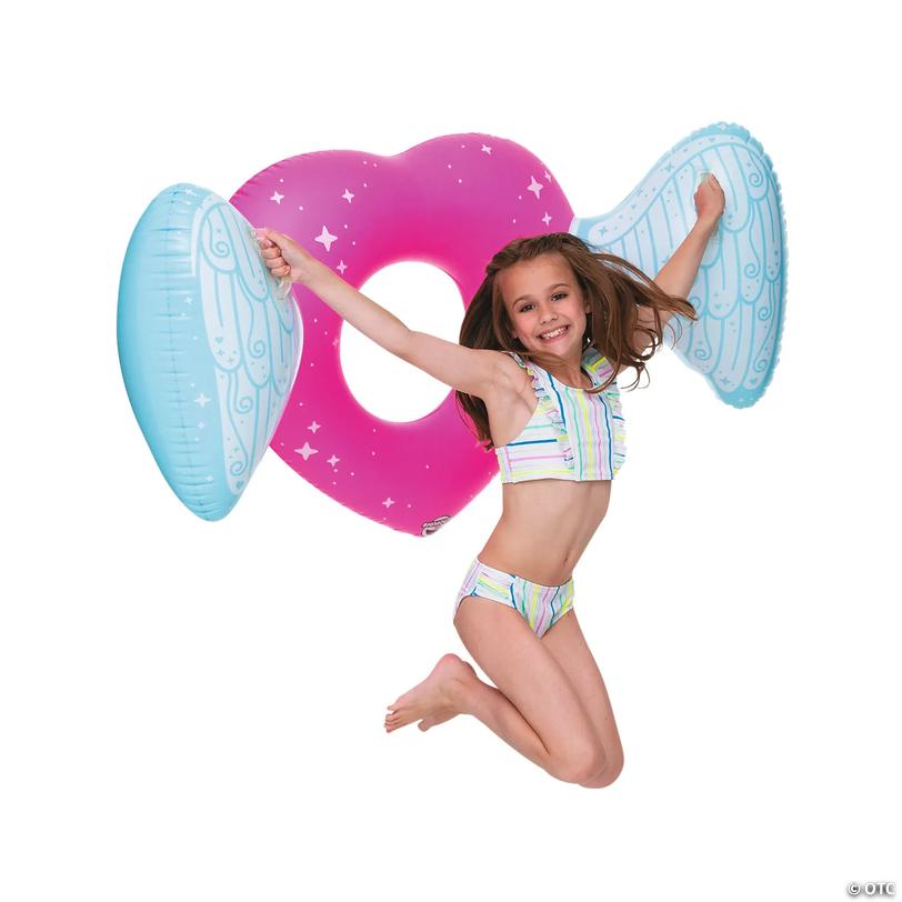Kids&amp;#8217; Inflatable BigMouth<sup>&amp;#174; </sup>Heart Wings Float Image