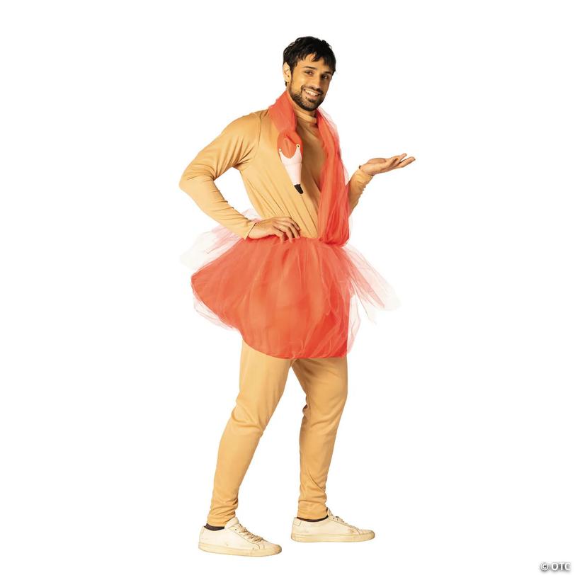 Adults Pink Flamingo Foam Costume - Large/Extra Large Image