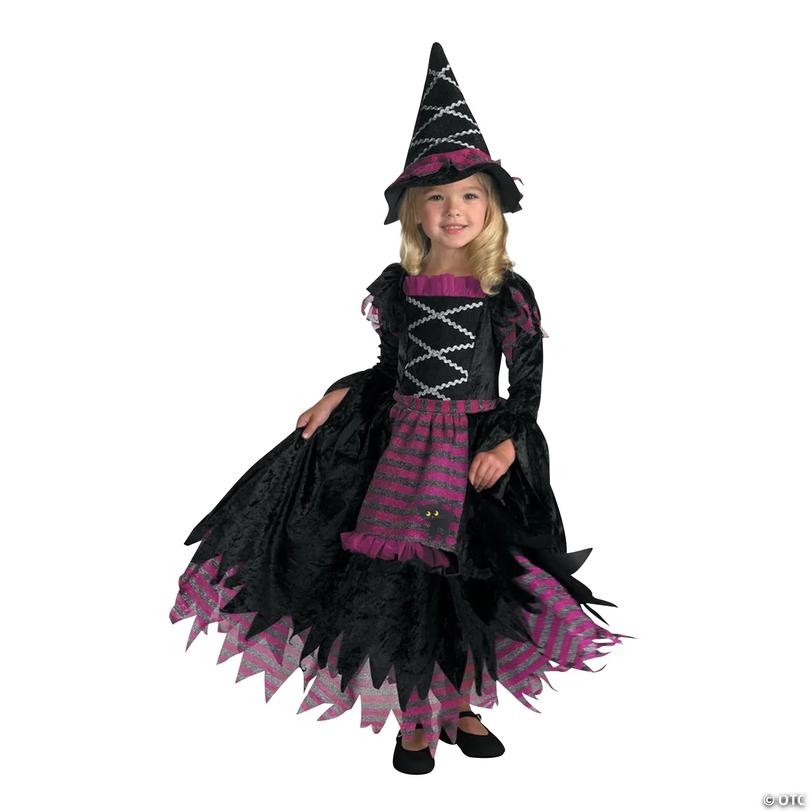 Toddler Girl&amp;#8217;s Fairy Tale Witch Gown Costume - 3T-4T Image