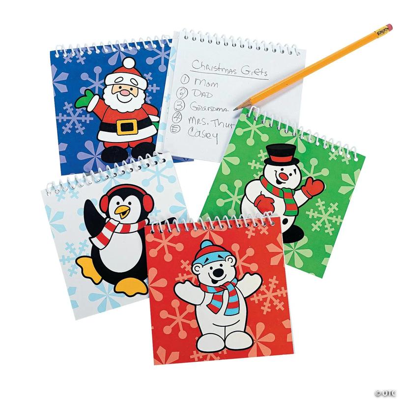 Holiday Character Spiral Notepads - 24 pc Image