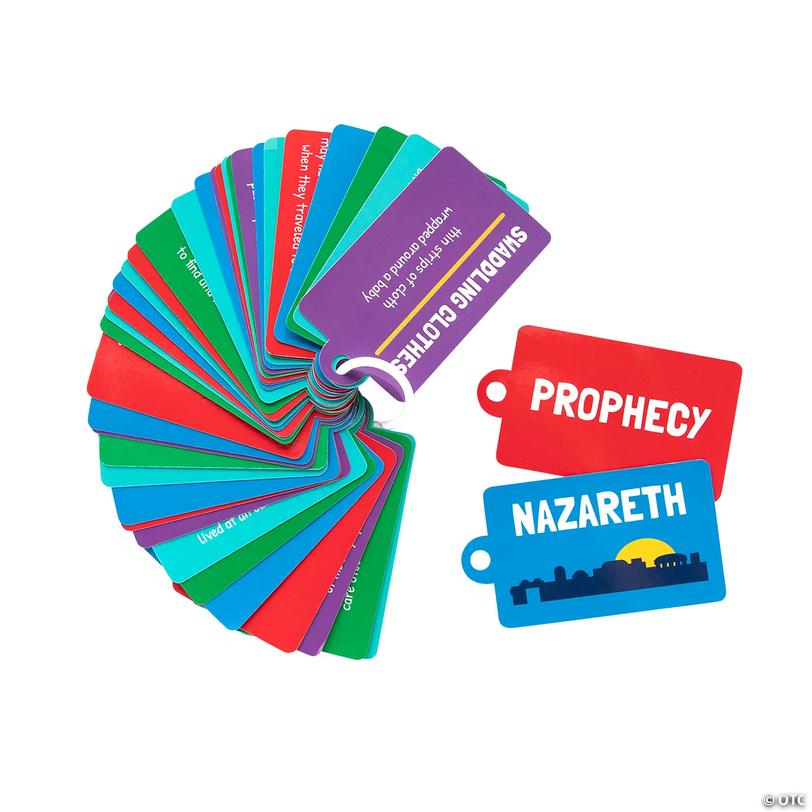 Nativity Vocabulary Activity Rings - 12 pc Image