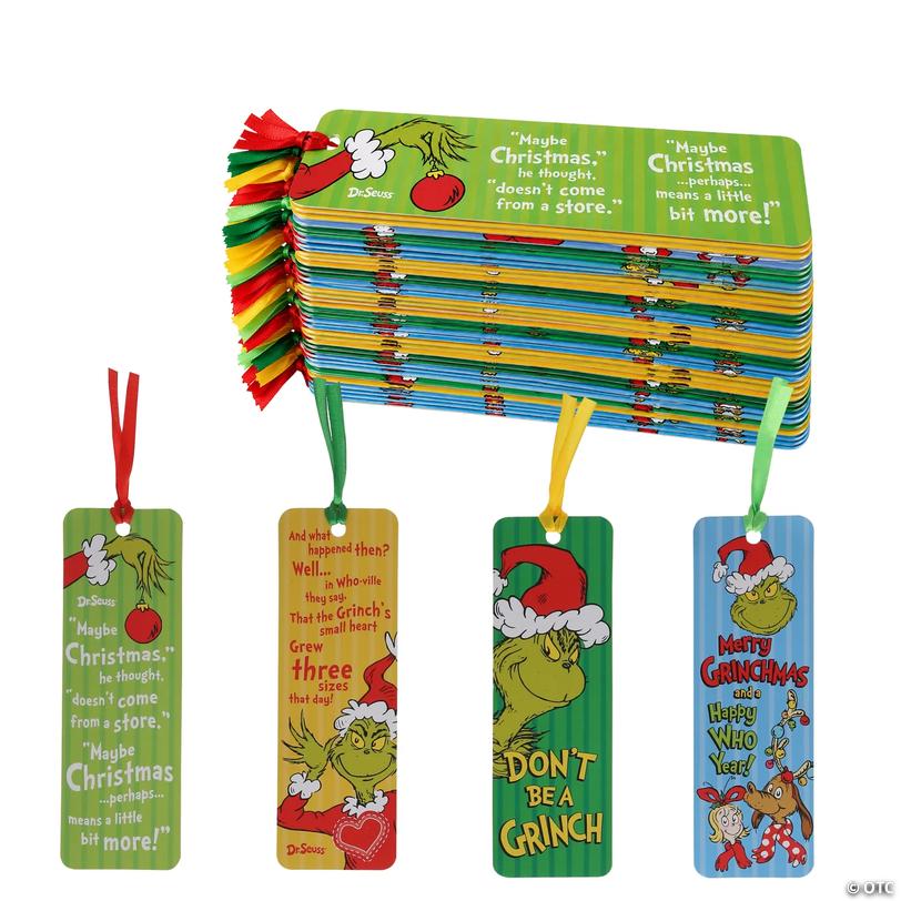 Bulk Dr. Seuss&amp;#8482; The Grinch Bookmarks - 48 pc Image