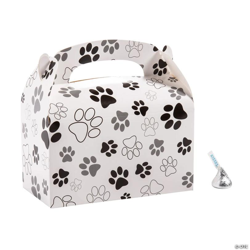 Paw Print Party Favor Boxes - 12 Pc. Image