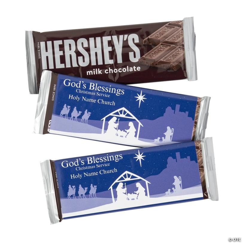Personalized Nativity Candy Bar Labels - 12 pc Image
