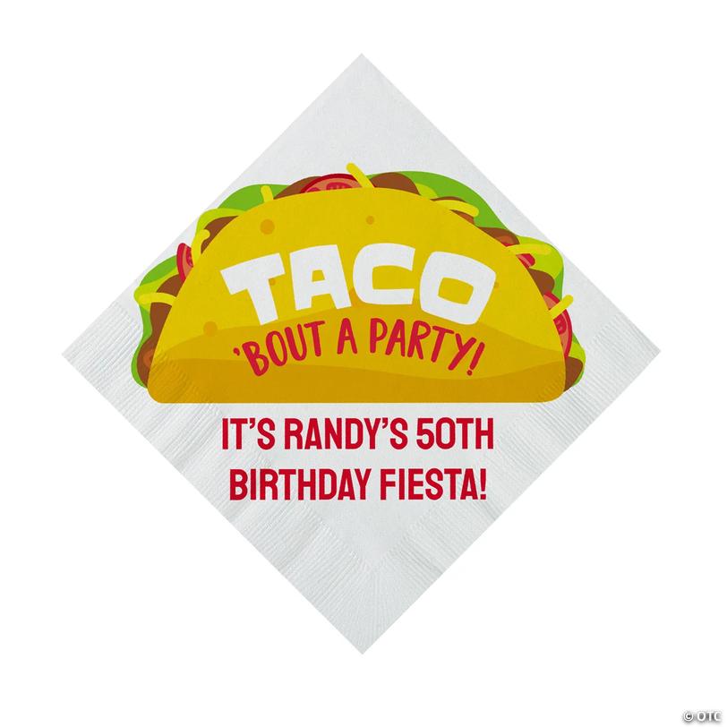 Bulk 50 Ct. Personalized Taco Bout Luncheon Napkins Image