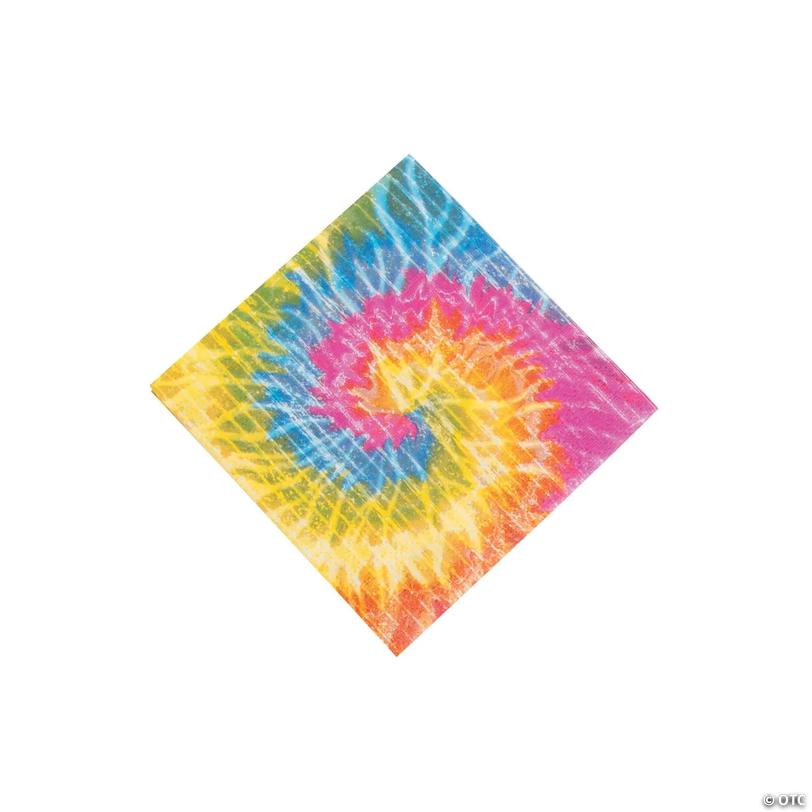 Beach Bum Tie-Dye Beverage Napkins - 16 Pc. Image