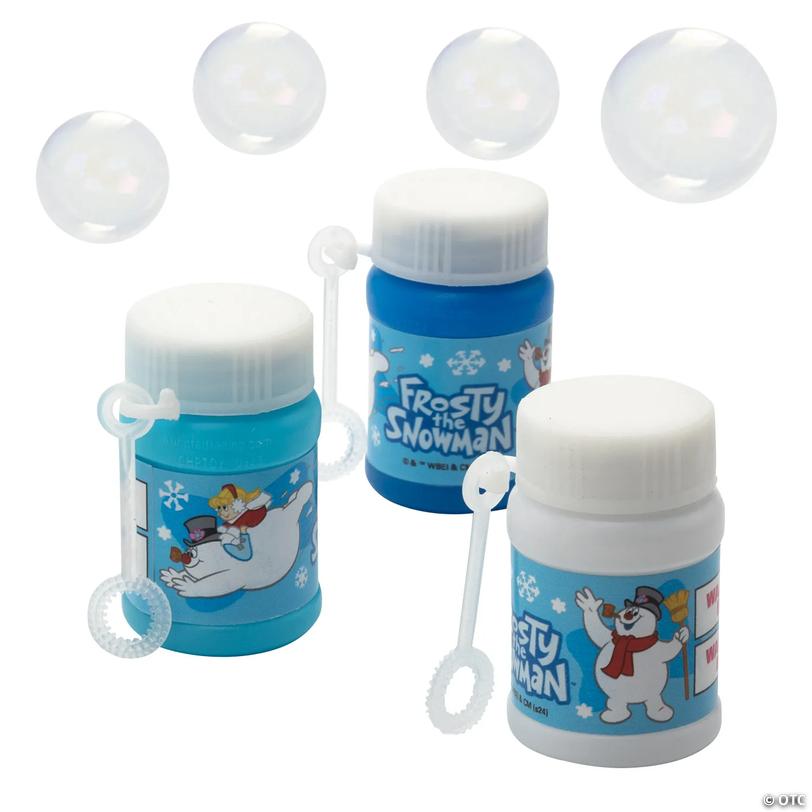 Mini Frosty the Snowman&amp;#8482; Bubble Bottles - 24 pc Image
