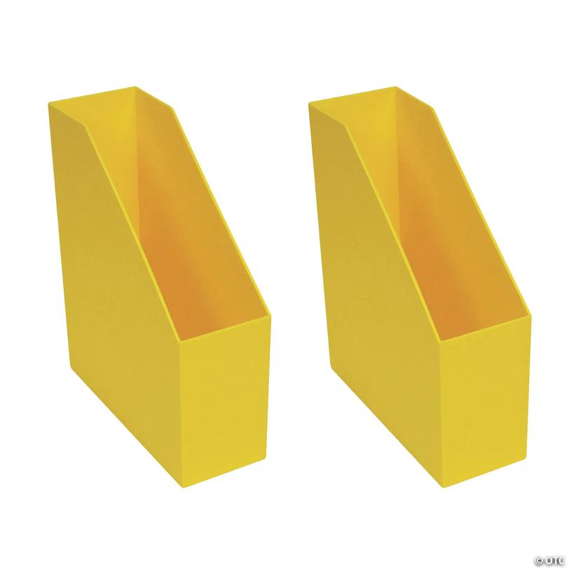 Romanoff Yellow Magazine File Plastic Storage Bins - 2 Pc. Image