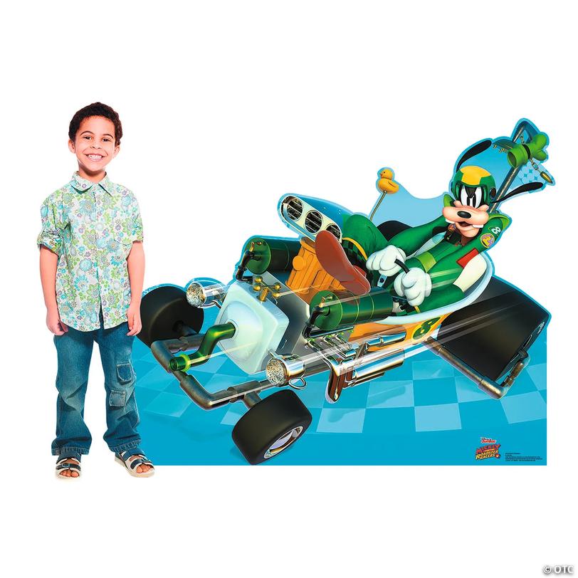 45" Disney&amp;#8217;s Mickey &amp; the Roadster Racers Goofy Car Cardboard Cutout Stand-Up Image