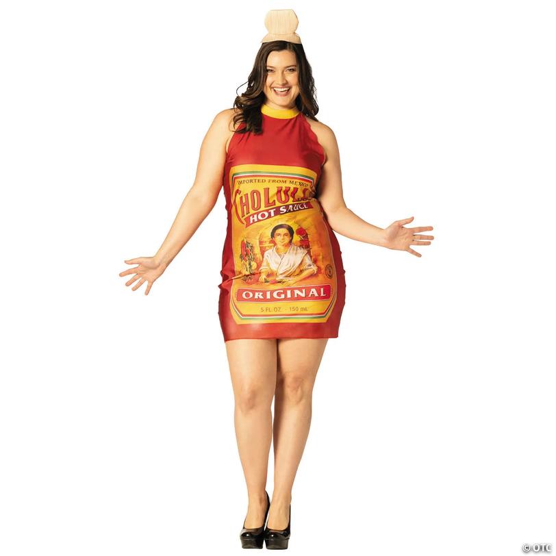 Adults Cholula&amp;#8482; Hot Sauce Dress Costume - Large/Extra Large 12-16 Image