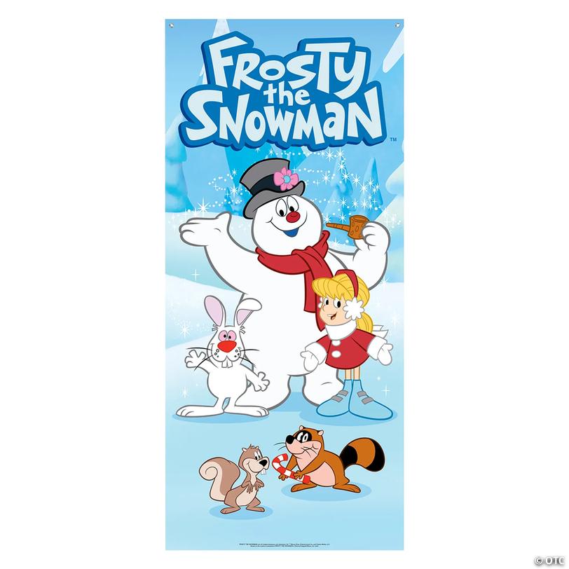 Frosty the Snowman&amp;#8482; Door Cover - 5 ft Image