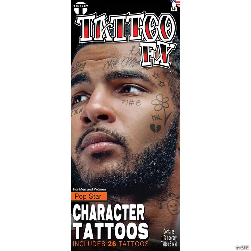Tinsley Transfers Character Pop Star Temporary Tattoos Image