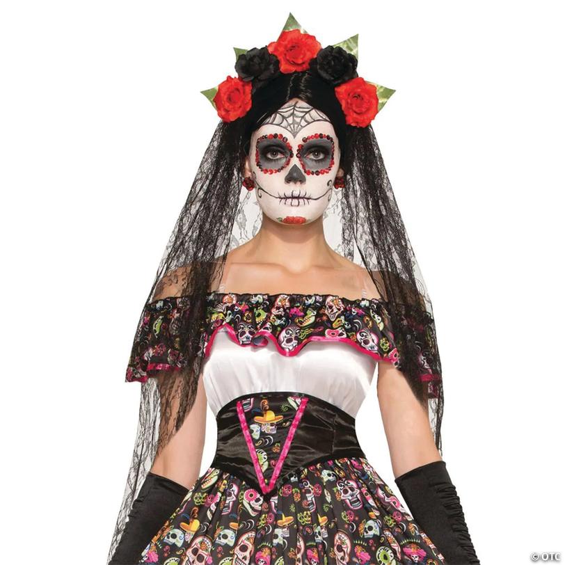 Women's Day of Dead Veil Image