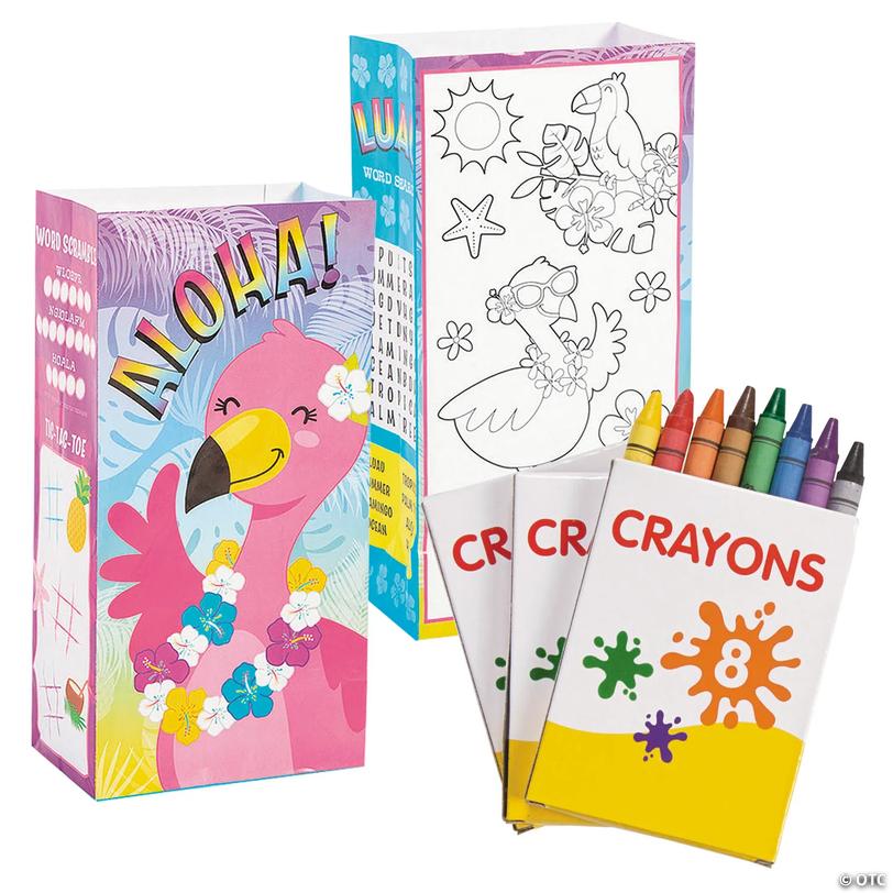 Luau Activity Treat Bag Kit for 12 Image