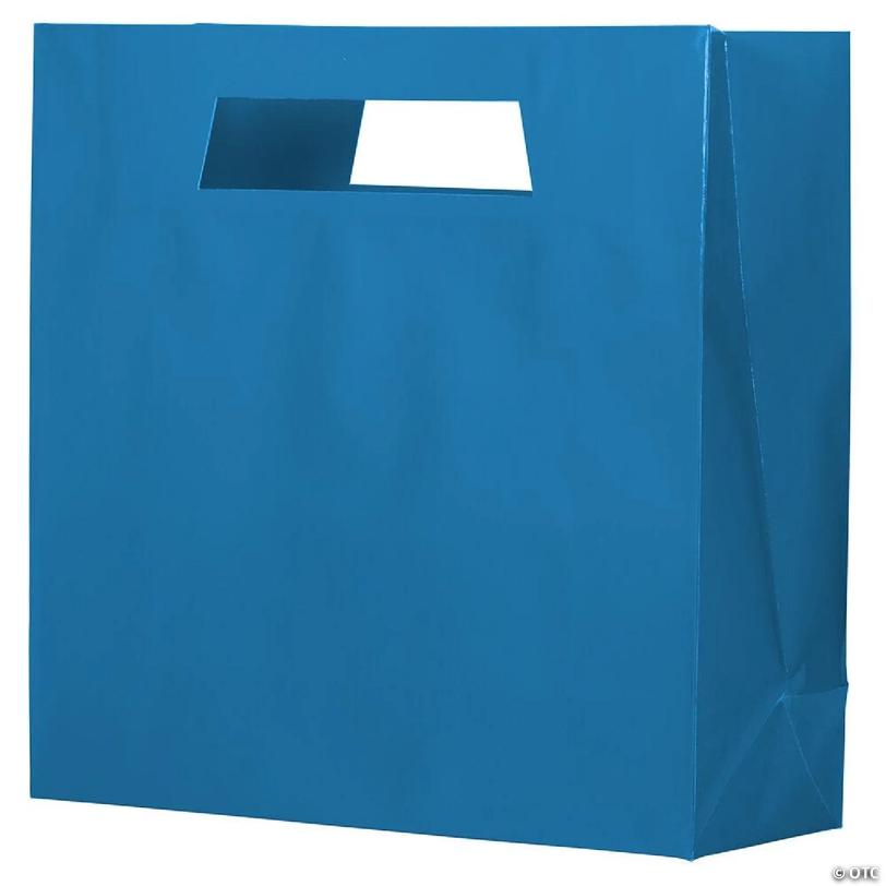 JAM PAPER Heavy Duty Die Cut Bags with Rectangular Handle, Large, 15 x ...