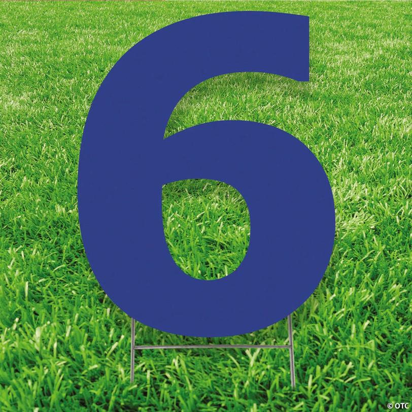20" x 20" Number 6 Yard Signs Image