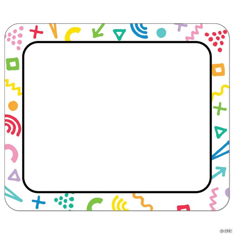 Carson Dellosa Happy Place Name Tags, Name Tag Stickers for Back to ...