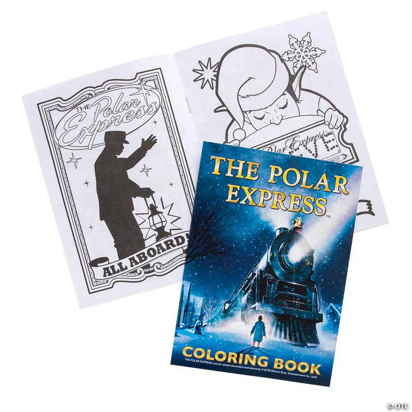 5" x 7" The Polar Express&amp;#8482; Paper Coloring Books - 24 Pc. Image