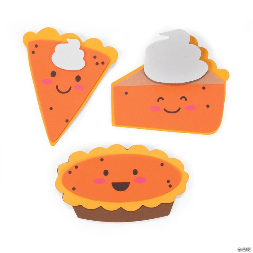 Pumpkin Pie Character Magnet Craft Kit &amp;#8211; Makes 12 Image