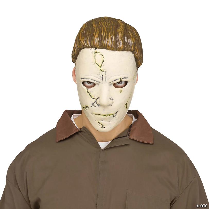 Adults Halloween Michael Myers Mask &amp; Knife Set Image