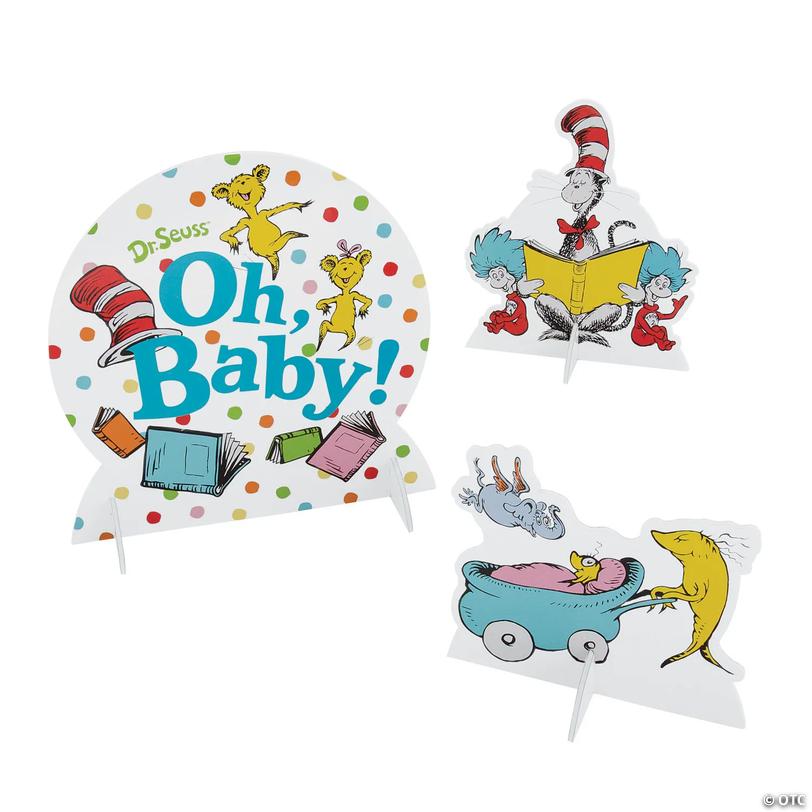 Dr. Seuss&amp;#8482; Baby Shower Centerpieces - 3 Pc. Image