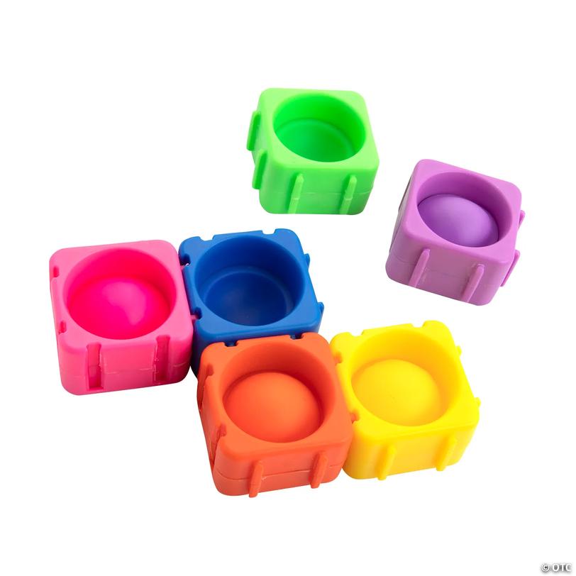 Mini Popping Puzzle Pieces Fidget Toys - 24 Pc. Image