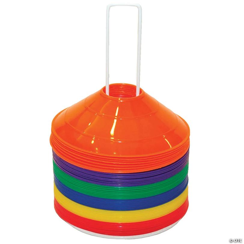 Champion Sports Saucer Field Cone Set, Set of 48