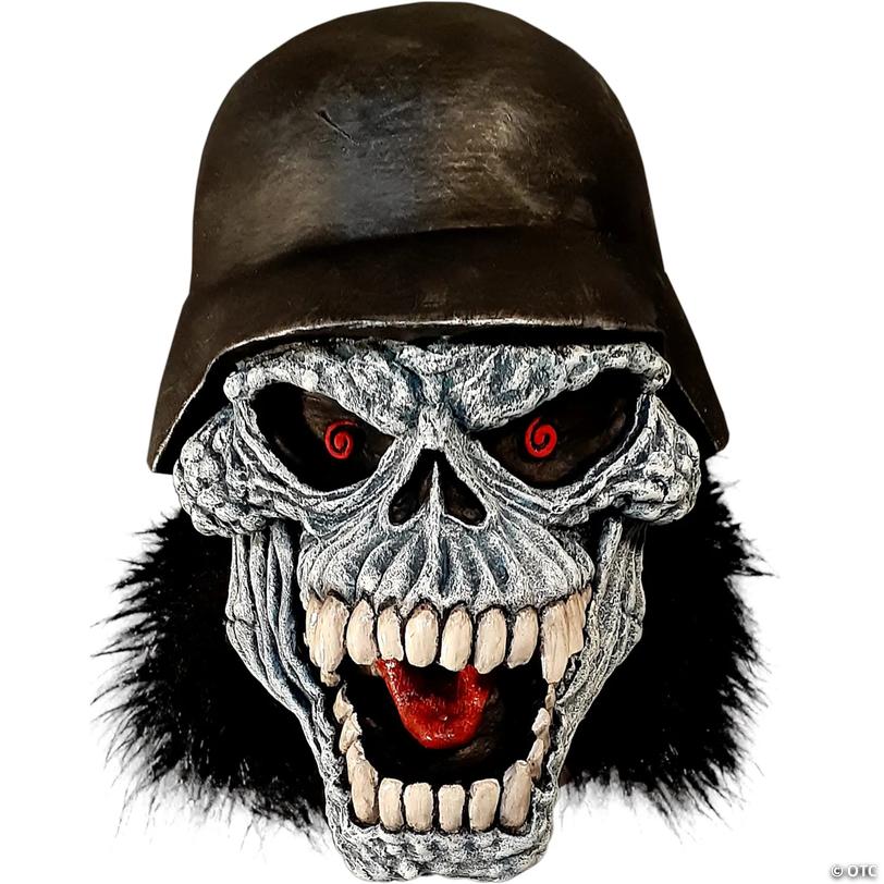 Adults Slayer Skull Helmet Overhead Latex Mask - One Size Image